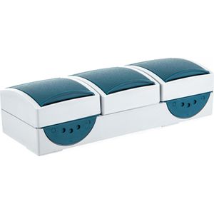 Produktbild für Steckdose Busch-Jaeger Ocean 2300/3 EW-53, IP44, Aufputz