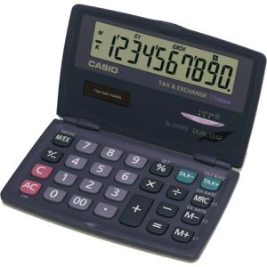 Taschenrechner Casio SL-210TE,mit MwSt-Berechnung