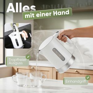 Produktbild für Wasserkocher Clatronic WK 3840, weiß