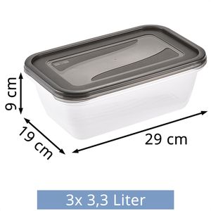 Produktbild für Frischhaltedose Keeeper fredo fresh grau, aus Kunststoff