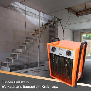 Produktbild für Heizlüfter BTEC 120863, mit 3 Stufen bis 9000 Watt
