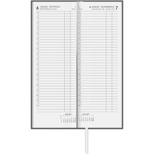 Produktbild für Vormerkbuch Zettler 808-0021, Leinen, anthrazit Hardcover