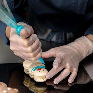 Produktbild für Einmalhandschuhe Franz-Mensch Ideal Light, transparent,100 Stk