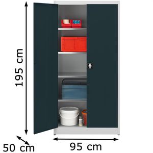 Produktbild für Werkzeugschrank Mauser MKST5/19STG, Metall, grau / anthrazit