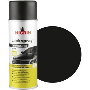 Nigrin Lackspray 74112, 400 ml, schwarz, matt, Rostschutz, Autolack