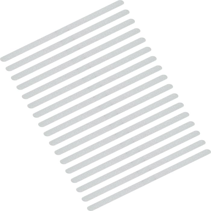 AnTina Antirutsch-Aufkleber Streifen, 17 Stück, 3 x 64cm, transparent –  Böttcher AG