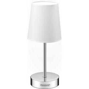 Tischlampe Monzana Lumiere, weiß mit E14-Fassung