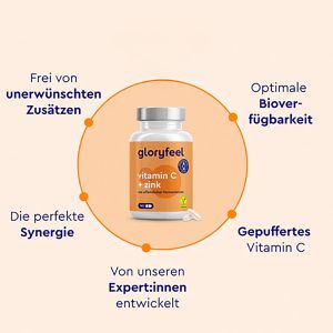 Produktbild für Vitamin-C gloryfeel gepuffert, 365 Kapseln