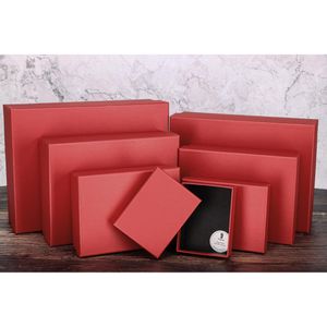 Produktbild für Geschenkbox Rössler-Papier Boxline Metallic Granat, rot