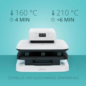 Produktbild für Transferpresse LOKLiK Auto Heat Press, weiß