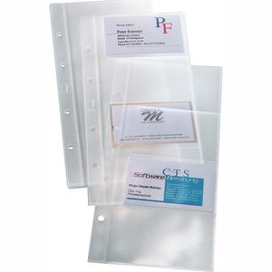 Visitenkartenhüllen Sigel VZ350, 11,6 x 25,2 cm