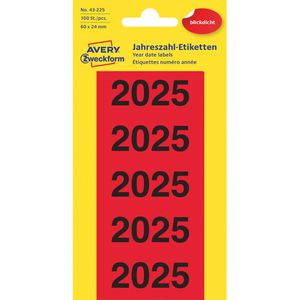 Produktbild für Jahreszahlen Zweckform 43-225, 2025, Aufkleber
