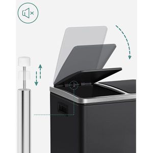 Produktbild für Mülleimer Songmics LTB30BK, schwarz