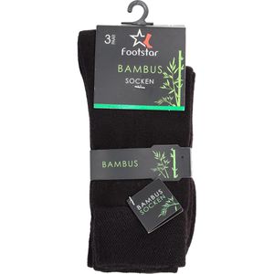 Produktbild für Socken Footstar Bambus Socken, schwarz, 6 Paar
