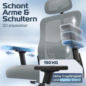 Produktbild für Bürostuhl CLOUVOU BrightSeat