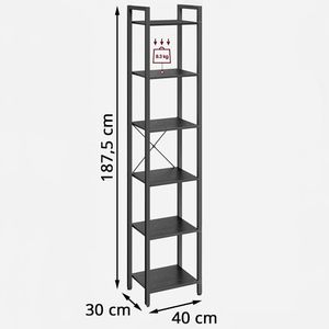 Produktbild für Bücherregal Vasagle LLS101B56, schwarz
