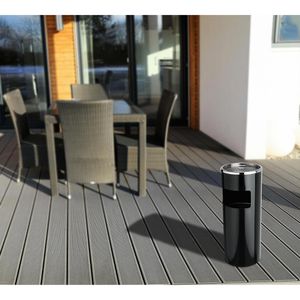 Produktbild für Aschenbecher Böttcher-AG 1122250, schwarz, Outdoor