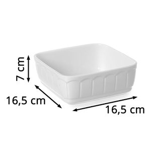 Produktbild für Auflaufform Hendi Rustica Ofenform, weiß, aus Porzellan