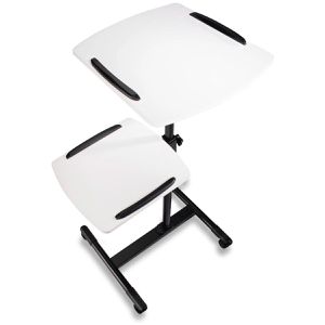 Produktbild für Beamertisch Hama 00077510, schwarz / weiß, 10 kg Traglast