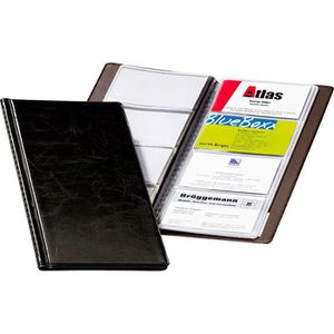 Visitenkartenmappe Durable 238001 Visifix 96, schwarz, A5
