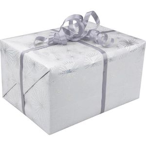 Produktbild für Geschenkband Präsent Mexico, silber metallic