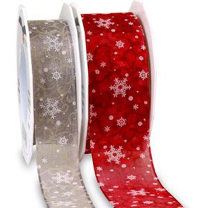Produktbild für Geschenkband Präsent Trient, rot