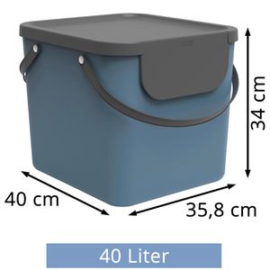 Produktbild für Mülleimer Rotho Albula 1034406161, Horizon Blue