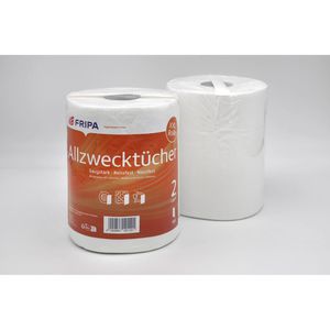 Produktbild für Putztuchrolle Fripa 5522303, XXL, aus Zellstoff, weiß