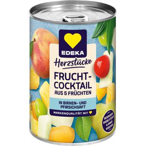 Obstkonserve Edeka Herzstücke Fruchtcocktail in Saft