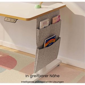 Produktbild für Kinderschreibtisch FlexiSpot SD1W, aus Holz / Metall, weiß