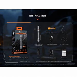 Produktbild für Taschenlampe Fenix PD36R ACE, LED, aufladbar