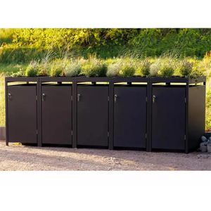 Produktbild für Mülltonnenbox Metzler MMB-2-5X, Metall