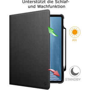 Produktbild für Tablet-Hülle Fintie Rotating Case, schwarz