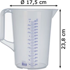 Produktbild für Messbecher Hünersdorff 938000, aus Kunststoff