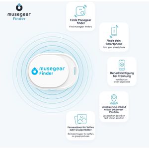 Produktbild für Bluetooth-Tracker Musegear Mini, für iOS &amp; Android
