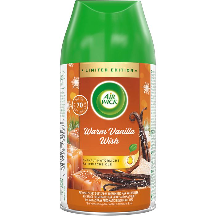 Airwick Raumduft Freshmatic Max, 250 ml, Nachfüller, Warm Vanilla Wish – Böttcher AG