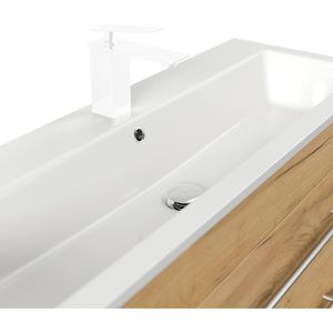 Produktbild für Waschtisch Posseik Portus 1000 SlimLine, hängend, eiche gold