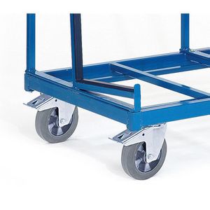 Produktbild für Plattenwagen Rollcart 11-1274, Gummireifen