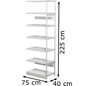 Produktbild für Anbauregal Kerkmann Progress 500, Aktenregal