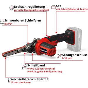 Produktbild für Bandfeile Einhell TE-BF 18 Li-solo, 4461000, Akku
