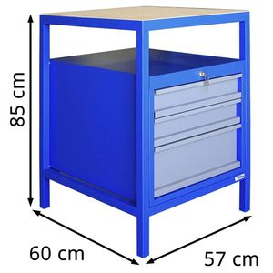 Produktbild für Werkbank Güde P 600 S, 40974, blau