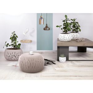Produktbild für Übertopf Prosperplast Sandy Bowl, weiß, Ø 37 x 21 cm
