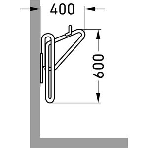 Produktbild für Fahrrad-Wandhalterung WSM 3990