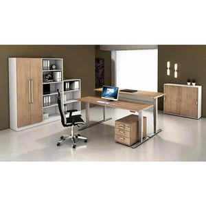 Produktbild für Schreibtisch Hammerbacher XDSM 82, asteiche / silber