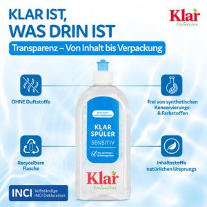 Produktbild für Klarspüler Klar EcoSensitive, ohne Duftstoffe