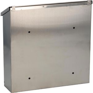 Produktbild für Briefkasten Alco 8603, silber, aus Edelstahl