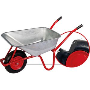 Schubkarre pro-bau-tec PU-10092, Tragkraft 160 kg