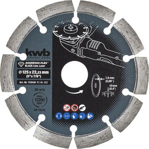 Produktbild für Trennscheibe kwb Aggresso-Flex Black-Line, Bohrungs-Ø 22,23 mm