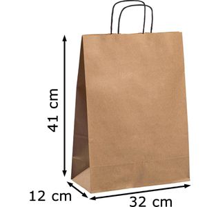 Produktbild für Papiertüten Mailmedia braun