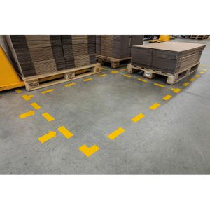 Produktbild für Bodenmarkierung Durable 170504 Pfeil gelb